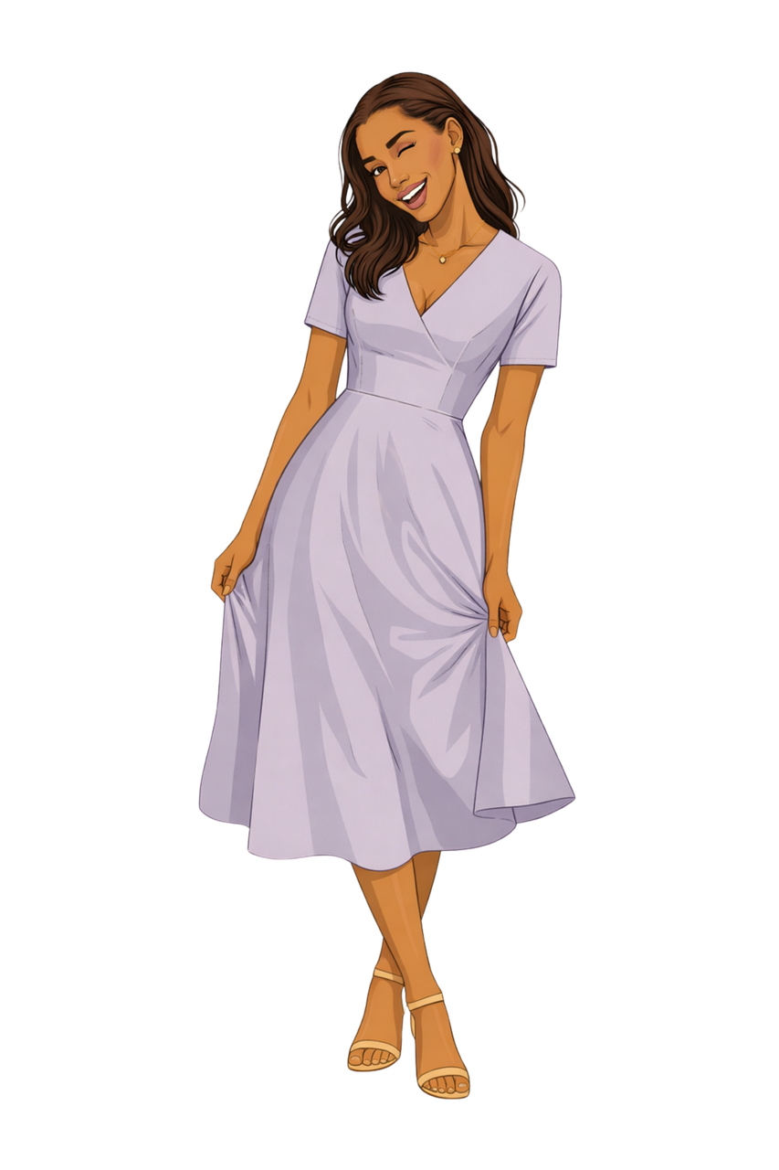 Woman illustration Fashion illustration Elegant dress