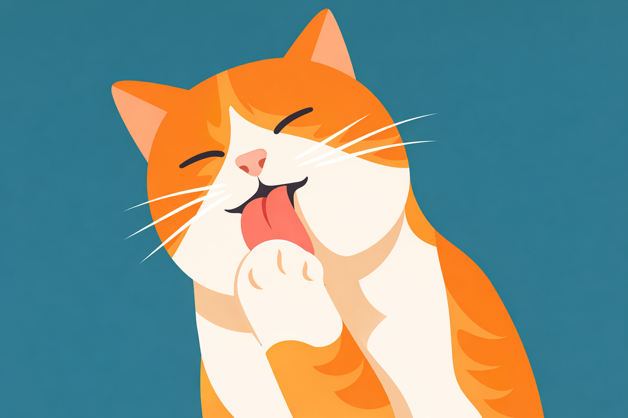 Cat Cute cat Licking cat