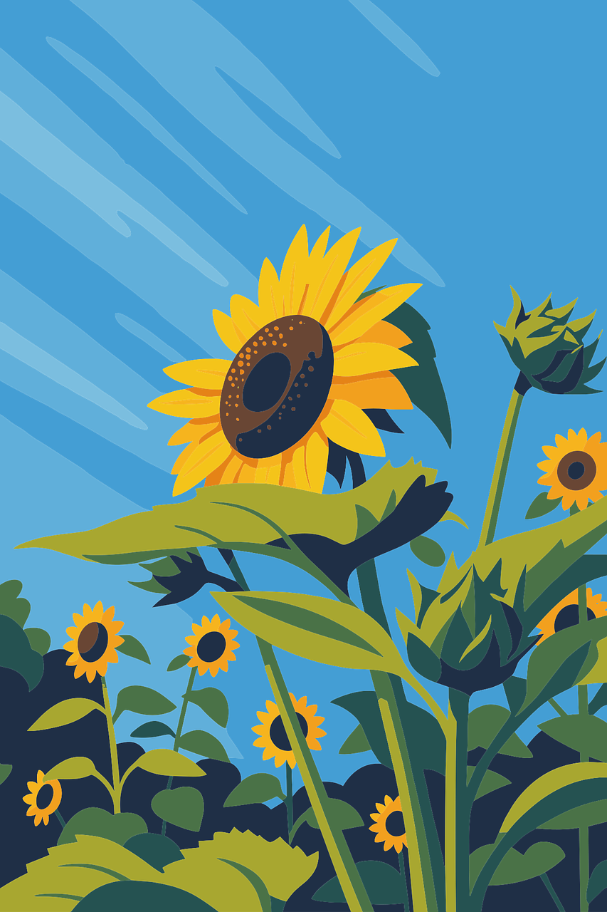 Sunflower Floral Summer