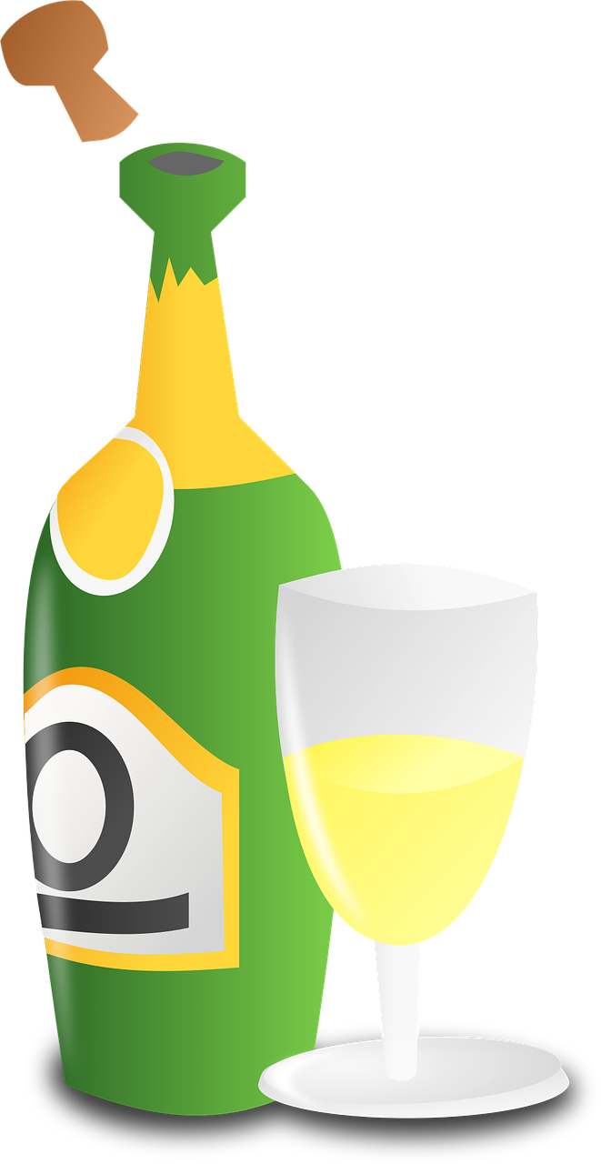 Champagne Anniversary Bottle