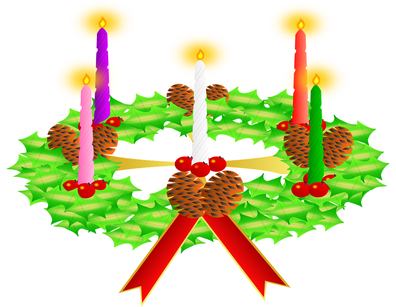 Advent wreath Candles Wreath