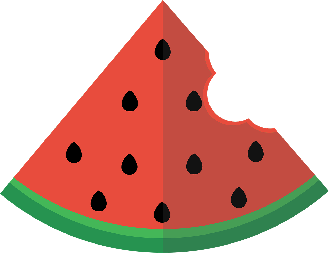 Watermelon Flat Slice