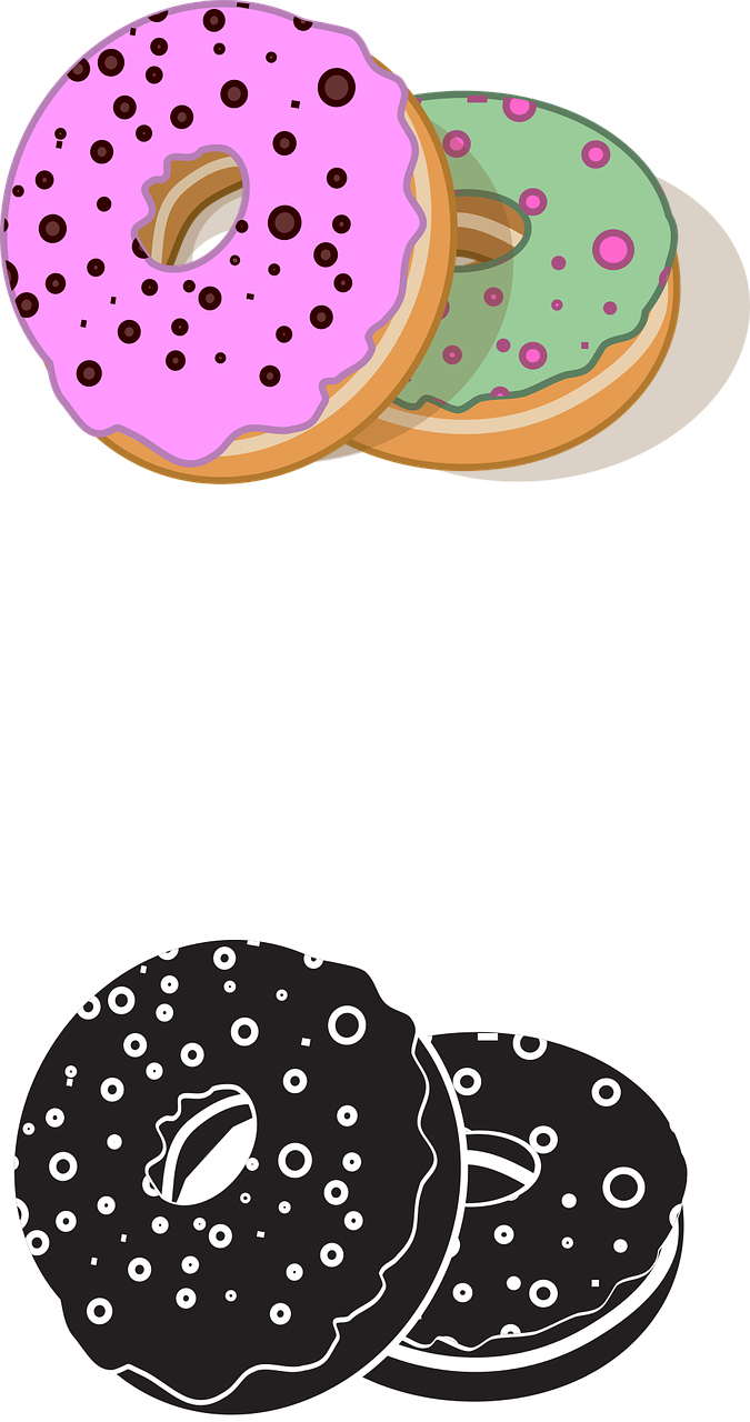 Donuts Sweets Colored
