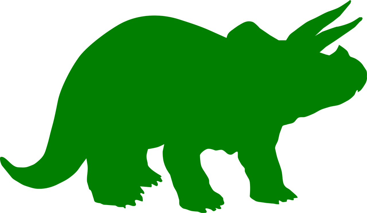 Triceratops Dinosaur Silhouette
