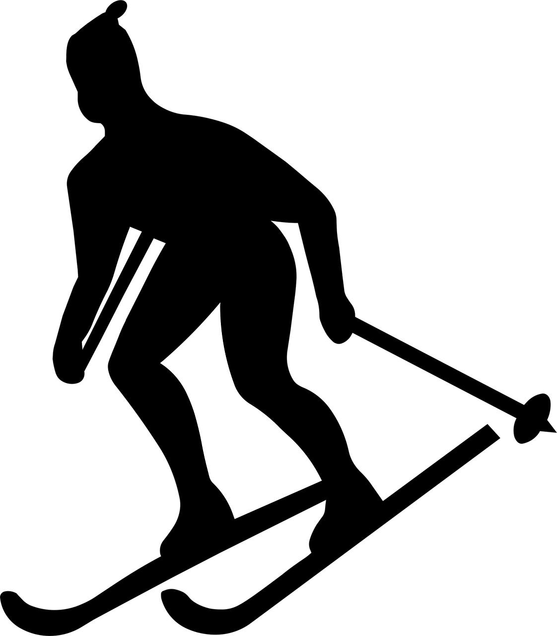 Skier Silhouette Ski