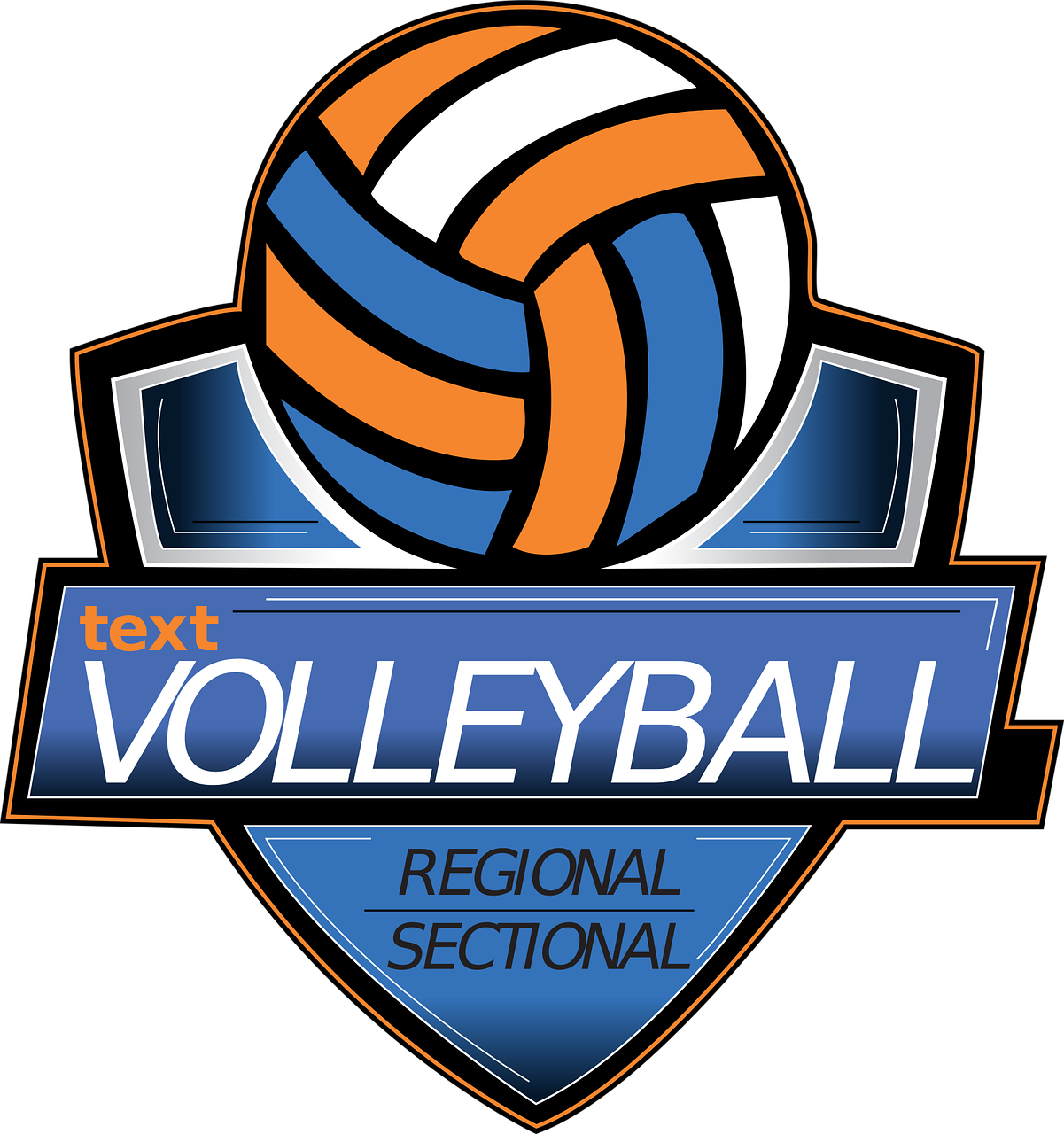 Volleyball Logo Volley