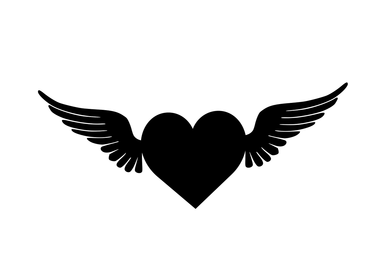 Heart Wings Flying heart