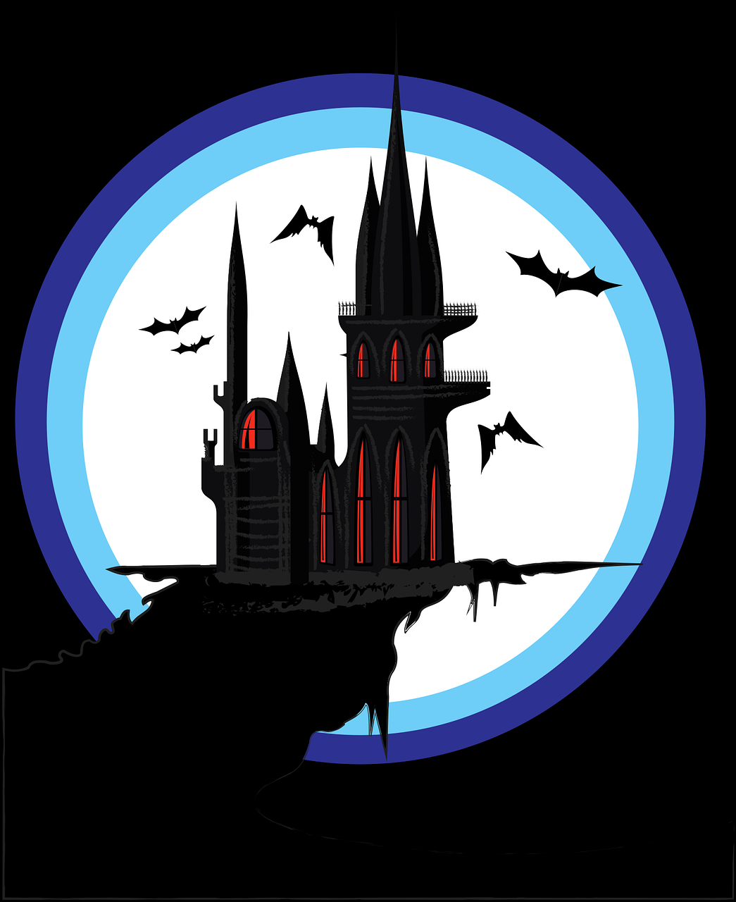 Halloween Scary castle Spooky castle