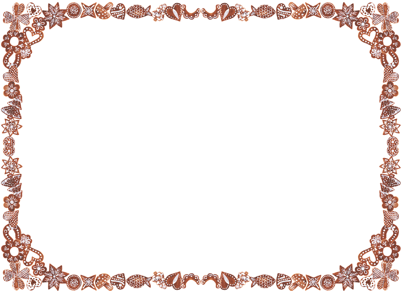 Gingerbread Christmas Frame