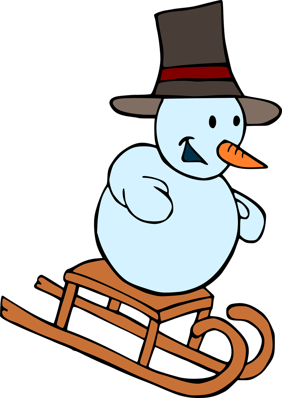 Snowman Christmas Snow