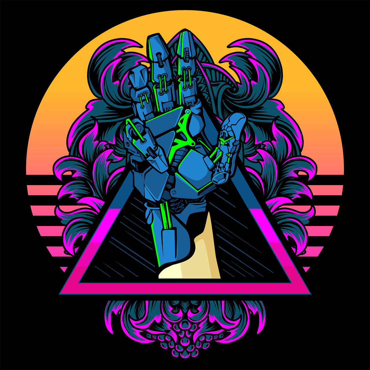 Robot Futuristic Cyborg