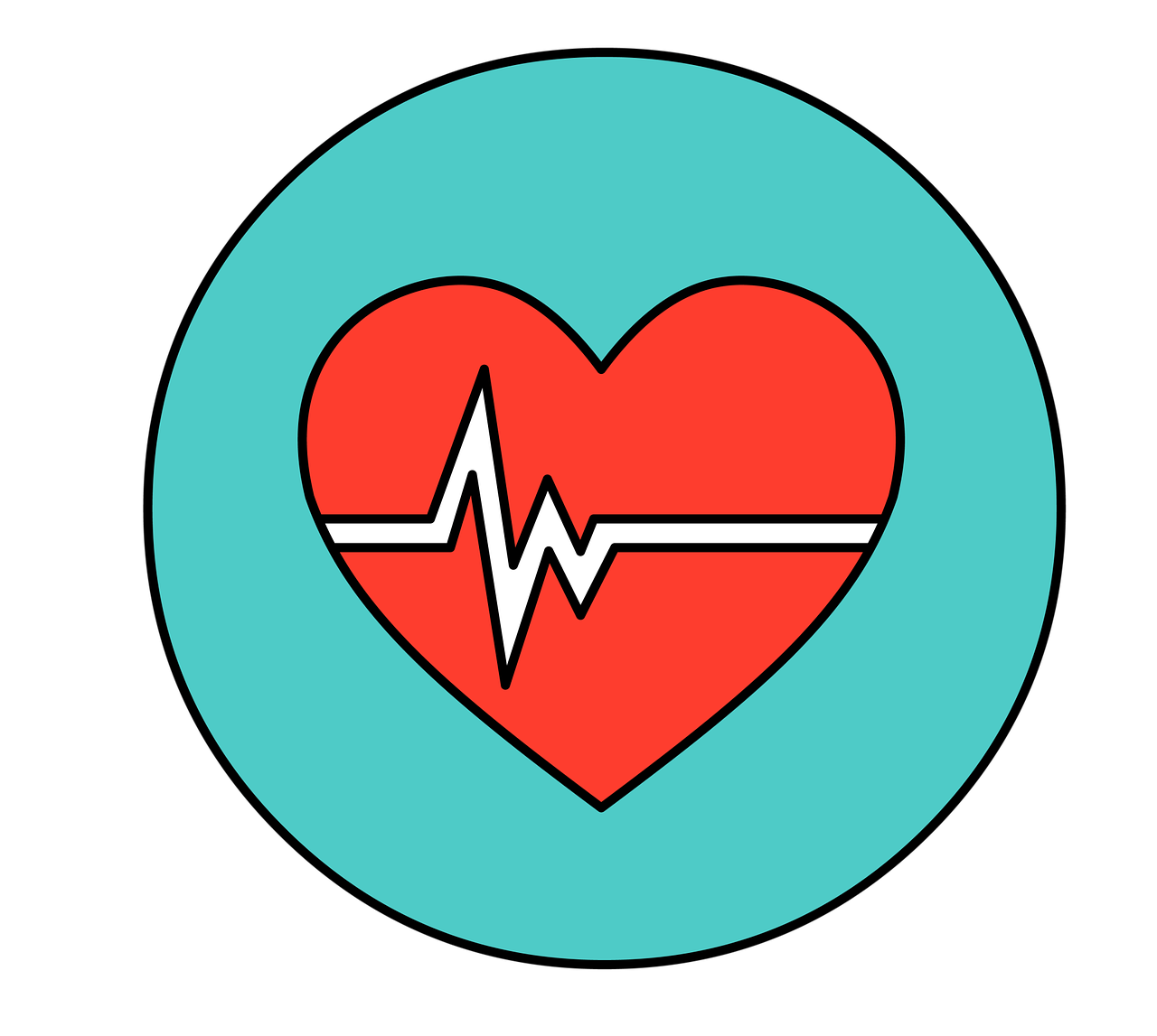 Heart Heart beat Logo