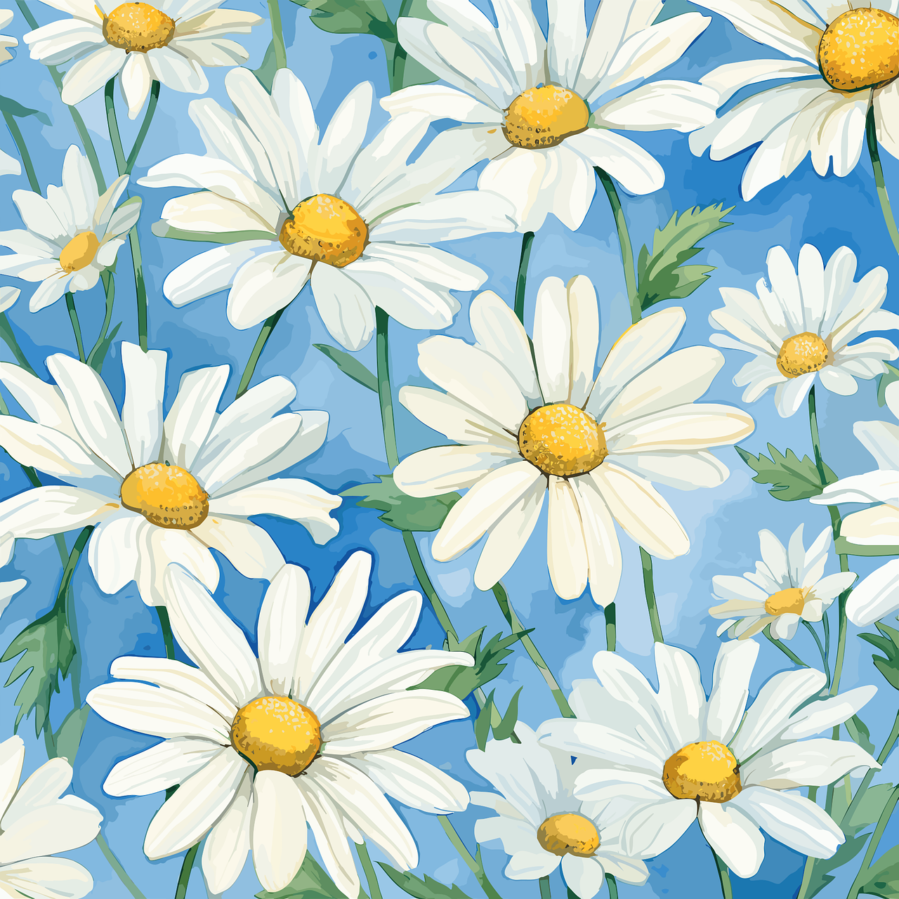 Daisies Pattern Design