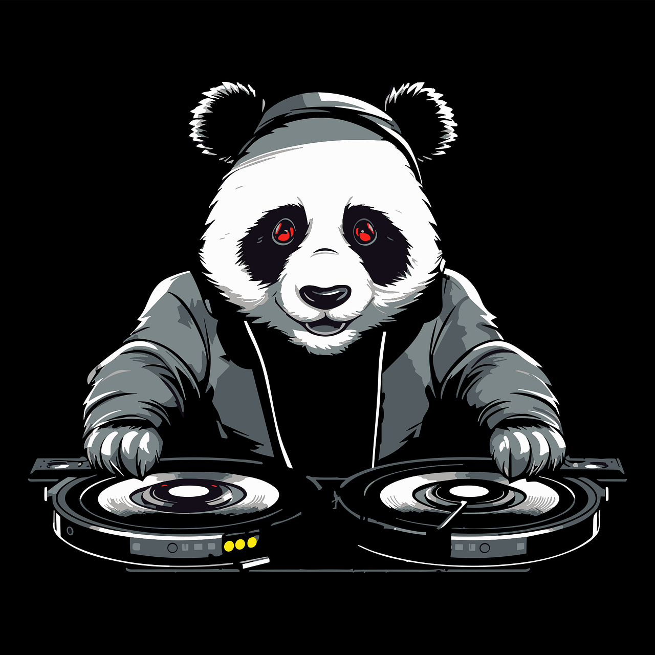 Ai generated Panda Dj
