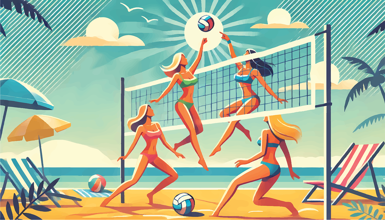Ai generated Women Volleyball