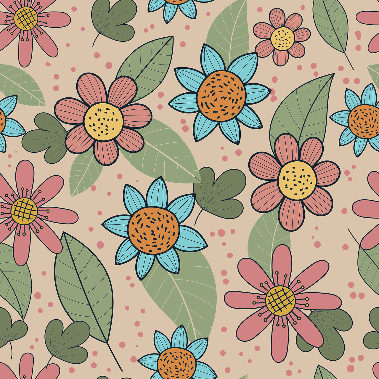 Flower Flower background Seamless